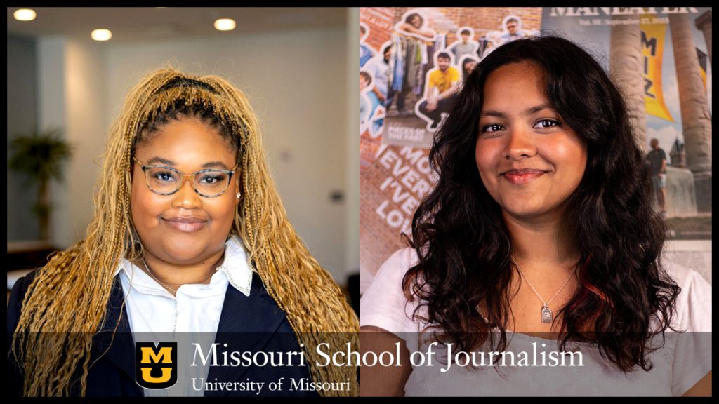 Taylor Bowman [left] and Ishrat Madiha