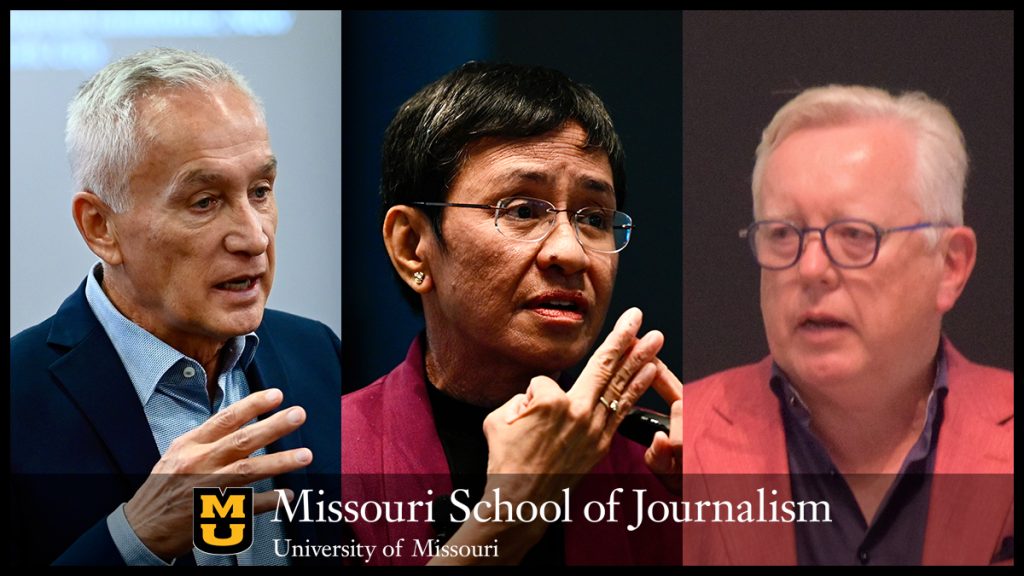Jorge Ramos, Maria Ressa and John Saunders present master classes at the Missouri School of Journalism.