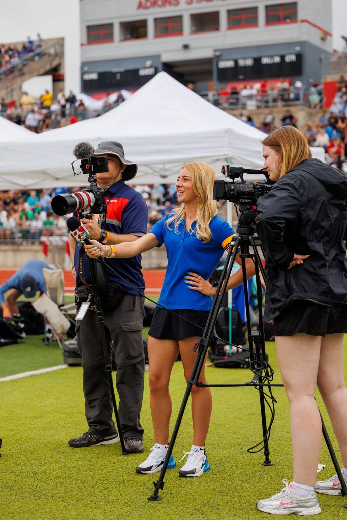 Morgan covers the MSHSAA State Track and Field Championships from Jefferson City High School's Adkins Stadium.