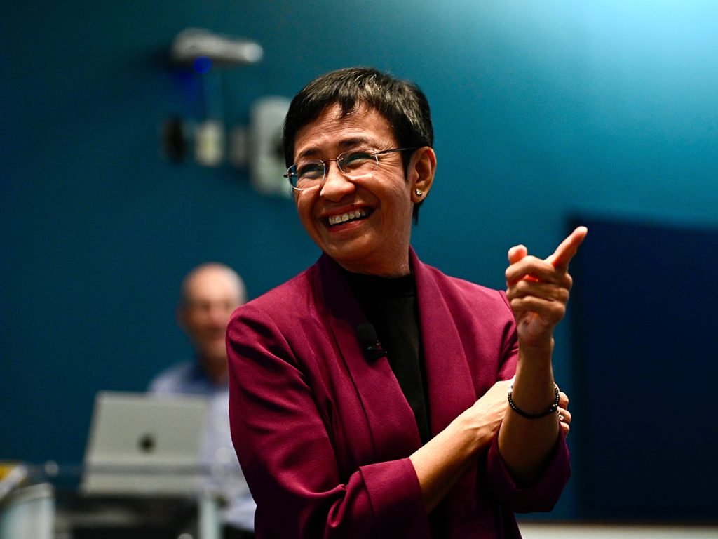Maria Ressa Master Class, Smith Forum. Photo: Nate Brown
