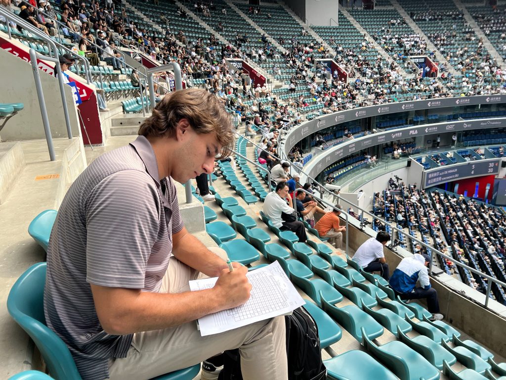 Coby Spratte reports from the Diamond Court, the main court of the China Open with a capacity for 15,000 fans.