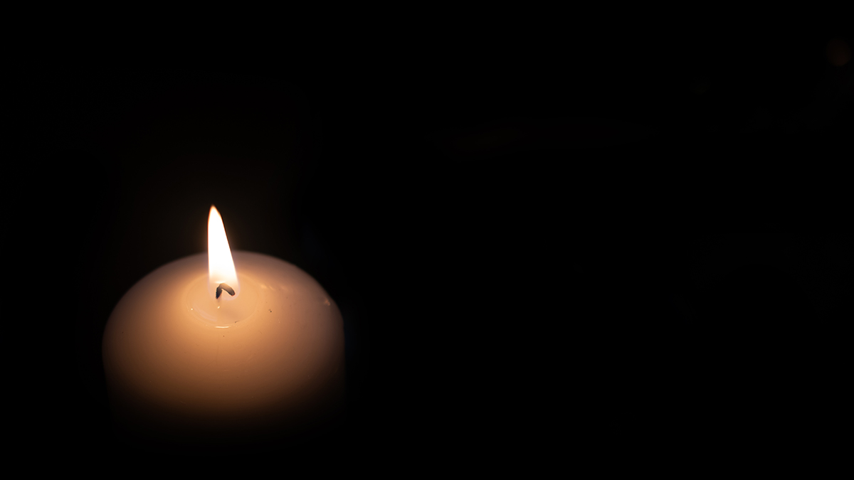 Candle in the darkness