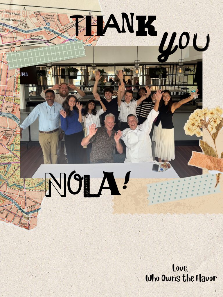 Ron Stodghill and his students at the New Orleans Culinary & Hospitality Institute. In the front row, from left, are Ian McNulty, a well-known food writer based in New Orleans, and Frank Brigtsen, an acclaimed chef and culinary teacher.