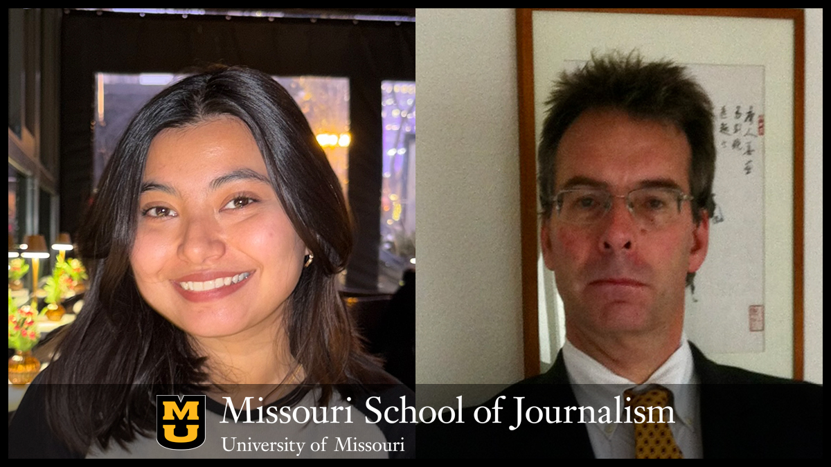 Left: Master's student Laiba Khan Zai is the first-ever Youngblood Fellow. Right: Robert Youngblood in 2015
